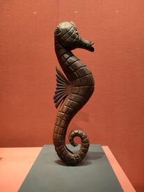 木雕海马