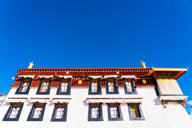 西藏拉萨八廓街大昭寺藏式建筑