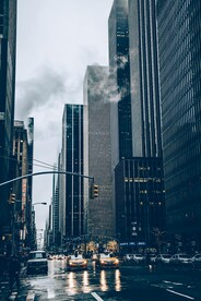城市 纽约 鸟瞰 地平线 都市