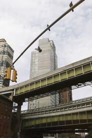 城市 纽约 鸟瞰 地平线 都市