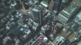 城市 纽约 鸟瞰 地平线 都市