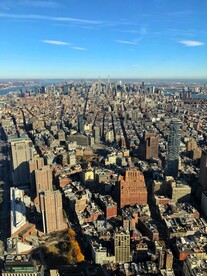 城市 纽约 鸟瞰 地平线 都市