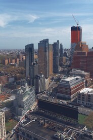 城市 纽约 鸟瞰 地平线 都市