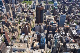 城市 纽约 鸟瞰 地平线 都市