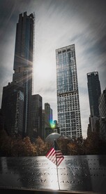 城市 纽约 鸟瞰 地平线 都市