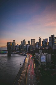 城市 纽约 鸟瞰 地平线 都市
