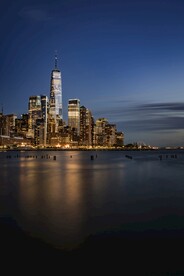 城市 纽约 鸟瞰 地平线 都市