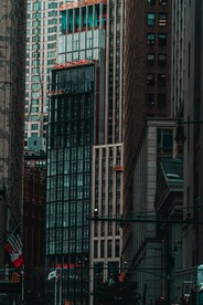 城市 纽约 鸟瞰 地平线 都市