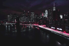 城市 纽约 鸟瞰 地平线 都市