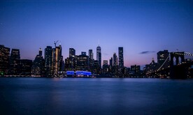 城市 纽约 鸟瞰 地平线 都市