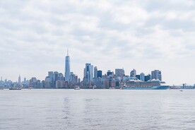 城市 纽约 鸟瞰 地平线 都市