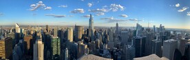 城市 纽约 鸟瞰 地平线 都市
