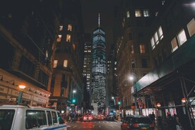 城市 纽约 鸟瞰 地平线 都市