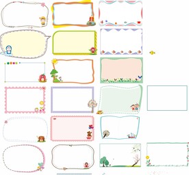 现代简约边框小素材