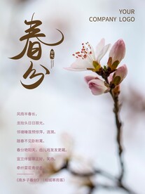 春分插画海报