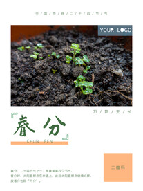 春分插画海报 