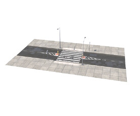 C4D模型 马路  