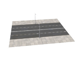 C4D模型 马路  