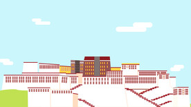 城市地标建筑插画手绘