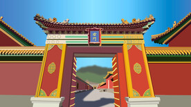 城市地标建筑插画手绘