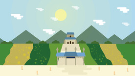 城市地标建筑插画手绘