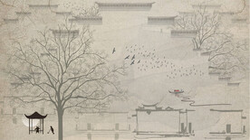 城市地标建筑插画手绘