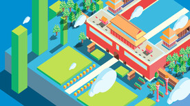 城市地标建筑插画手绘