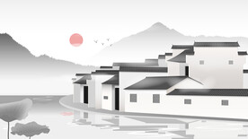 城市地标建筑插画手绘