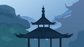 城市地标建筑插画手绘