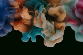 质感抽象潮流粉尘墨水图片