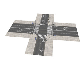 C4D模型马路