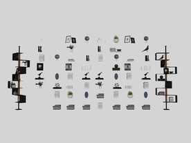 装饰架书架3d模型