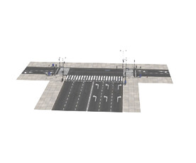 C4D模型马路