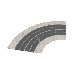 C4D模型弯道
