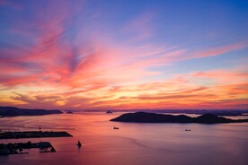 落日晚霞天空