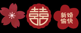 新婚愉快气球派对展板