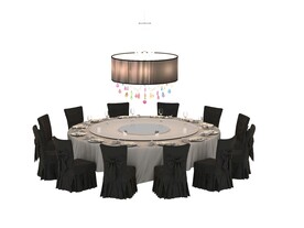 大餐桌3d模型
