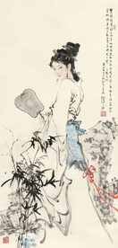 执扇仕女