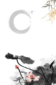  手绘古风插画背景图片