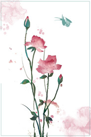 手绘古风插画背景图片