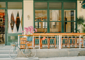 清新店铺街景