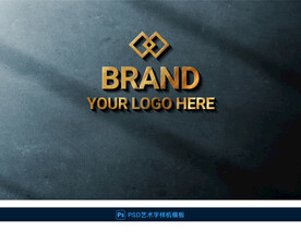 色立体logo贴图