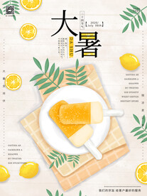 二十四节气大暑海报