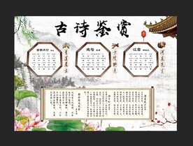 古诗鉴赏手抄报