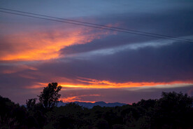 晚霞 夕阳 