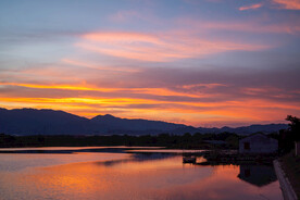 晚霞 夕阳 