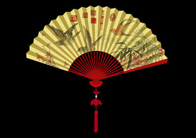 中国传统折扇