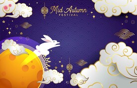 ai矢量轻奢中秋背景