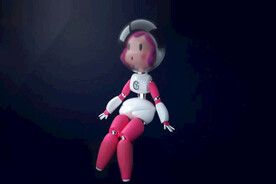C4D模型可爱女机器人