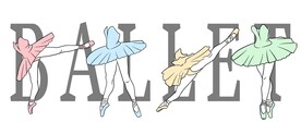 ai矢量创意芭蕾舞标题